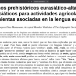 Términos prehistóricos eurasiático-altaicos y afrasiáticos para actividades agrícolas y herramientas asociadas en la lengua euskera.