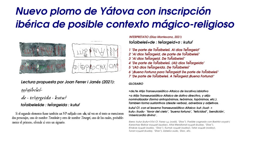Nuevo plomo de Yátova con inscripción ibérica de posible contexto mágico-religioso.