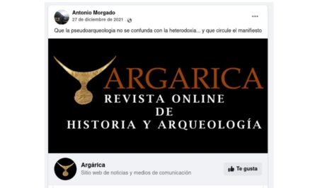 Captura de pantalla de la publicación original de José Manuel Peque compartida y recomenada por el arqueólogo Antonio Morgado.