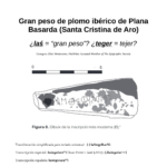 Gran peso de plomo ibérico de Plana Basarda (Santa Cristina de Aro).