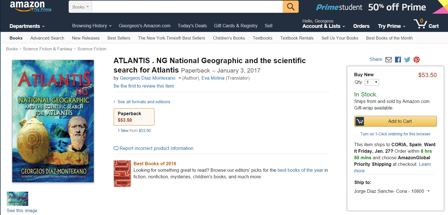 http://www.atlantisng.com/en/English-books/ Atlantis . NG National Geographic and the Scientific Search for Atlantis, by Georgeos D�az-Montexano